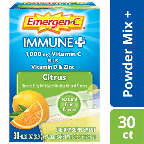 emergen  immune  ct citrus immune support powder packets walmartcom