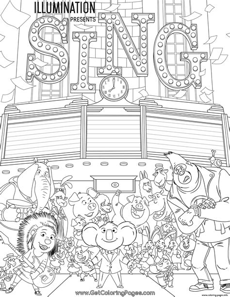 print  sing coloring pages sing   coloring pages