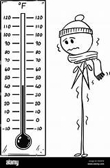 Thermometer Fahrenheit Colorare Chilled Disegno Celsius Farmacia Colder sketch template