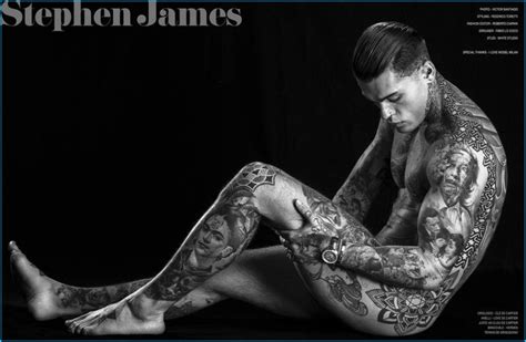 stephen james bares tattoos for vision 3 0 cover shoot