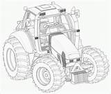 Tracteur Coloriage Remorque Traktor Kleurplaat Trekker sketch template