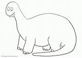 Dinosaur Apatosaurus Dinosaurs sketch template