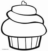 Cupcake Coloring Pages Kids Printable Cupcakes Birthday Colouring Cool2bkids Board Choose sketch template