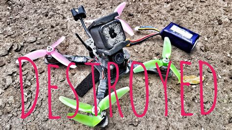 smashed  gopro racing drone freestyle fail hero session  tear  youtube