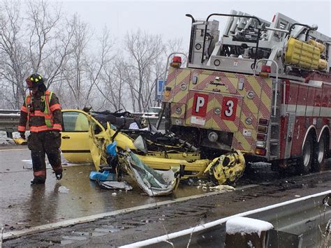 injured  car crashes  fire truck westbound   closed mlivecom