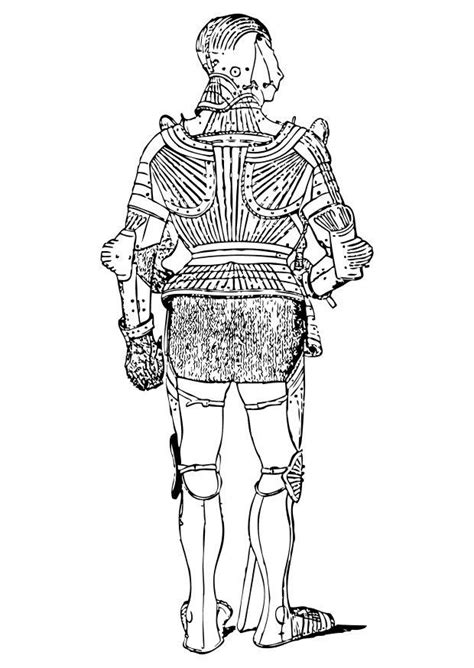 coloring page armour backview  printable coloring pages img