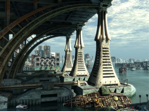 science fiction sci fi   digital art wallpaper pictures