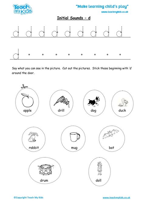 phonics initial sounds workbook    years tmk education
