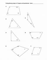 Quadrilaterals Triangles Angle Sum Lessonplanet sketch template