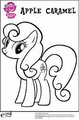Coloring Pages Mlp Apple Pony Family Name Little Caramel Printable Coloring99 sketch template