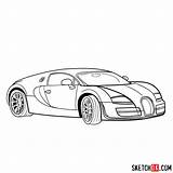 Bugatti Drawing Veyron Supercar Draw Super Step Sport Sketchok Supercars Getdrawings sketch template