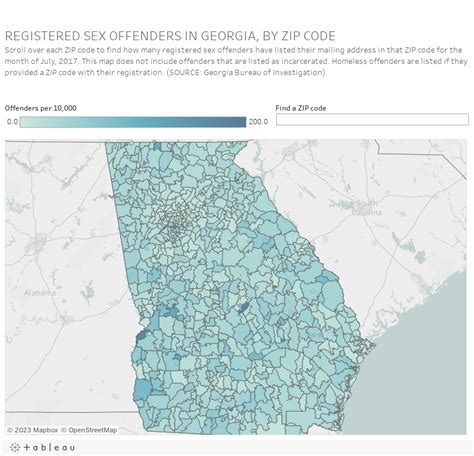 Interactive Find Out How Many Sex Offenders Are In Your Zip Code