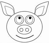 Cochon Schweinekopf Tete Porc Głowa świnki Ausmalbild Karrikatur Desene Colorat Kolorowanka Swinki Animowana Facile Planse Tête Schwein sketch template