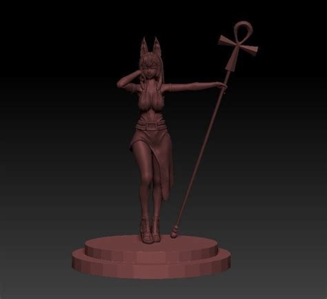 3d Printed Anubis Sexy Girl By Xing He Pinshape