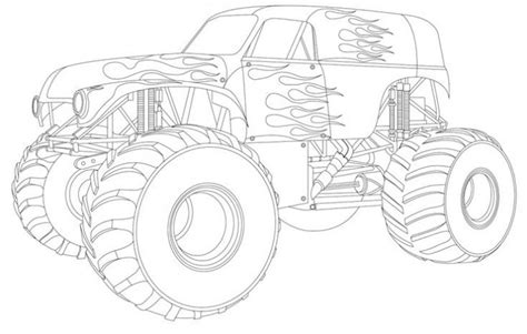 grave digger truck coloring page  print monster truck