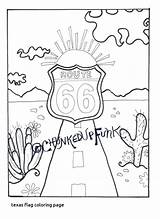 Coloring Pages Texas Rock Lent Flag Printable Desert Route 66 Highway Mineral Brazil Map Print Rangers Oklahoma History Drawing Star sketch template