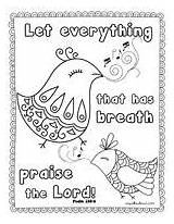 Coloring Pages Bible Verse Kids Scripture Praise Lord Sheets Children Worship School Sunday Printable Activity Psalm Adult God Colouring Quotes sketch template