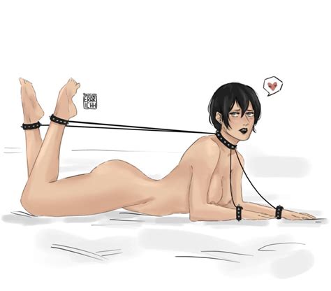 Rule 34 Ass Attack On Titan Black Hair Breasts Domination Goth Legs