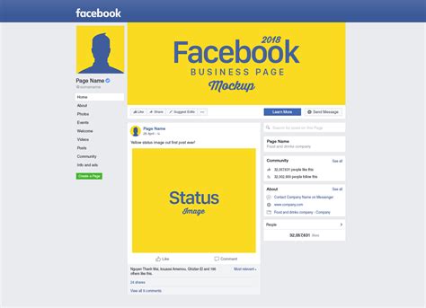 facebook business page social media mockup psd good mockups