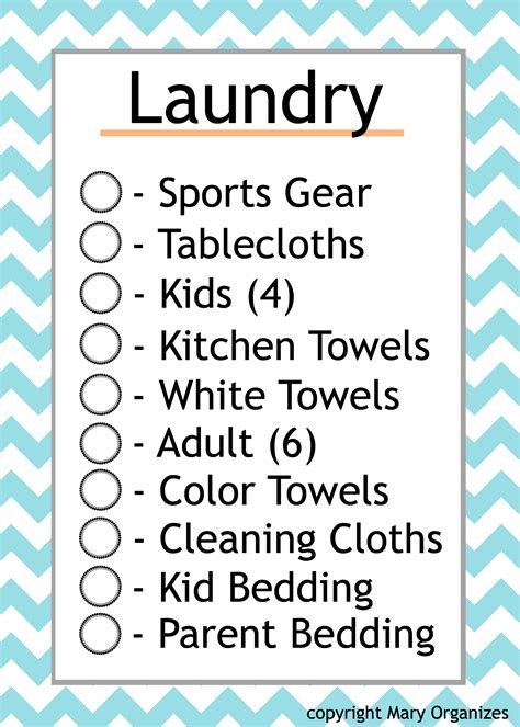 keeping track  cleaning laundry  printables