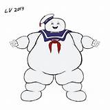 Stay Puft Ghostbusters Marshmallow Man Drawing Coloring Pages Template Mr sketch template