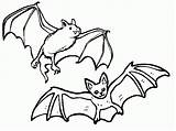 Coloring Bats sketch template