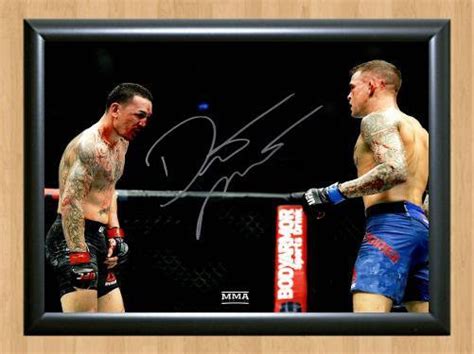 Dustin Poirier Max Holloway Mma Signed Autographed Photo