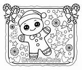 Gingerbread Drawsocute sketch template