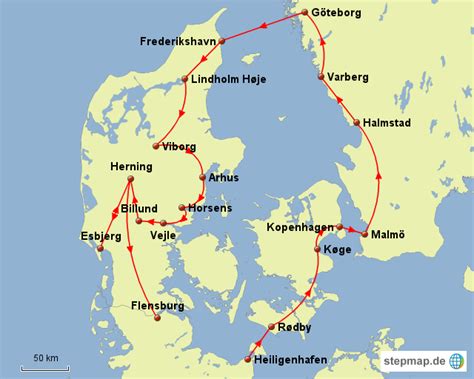stepmap kattegat landkarte fuer daenemark