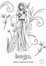 Greek Hera Goddesses Artemis Downloadable sketch template