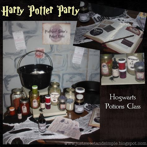 Just Sweet And Simple Harry Potter Mystery Dinner Party Hogwarts