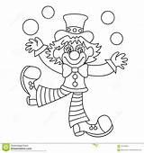 Clown Juggling Clip Clowns sketch template