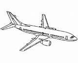 Coloring Drawing Aircraft Commercial Drawings Avion Dessin Airline Boeing 737 Plane Coloriage Print Airlines Go Gif Ad sketch template