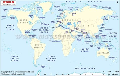 world ocean map travel maps   world pinterest  indians