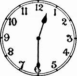 Clock Half Past Analog Clipart Time Without Hands Clip 30 Cliparts Quarter Changed Talk Has Gif Etc Tts Telling Ablogtowatch sketch template