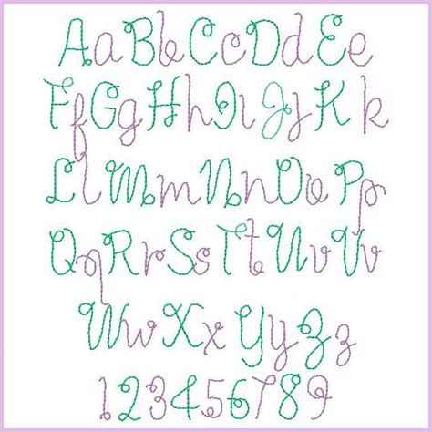 small alphabet applique machine embroidery design