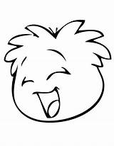 Coloring Laughing Pages Cliparts Puffles Clipart Cartoon Library Puffle sketch template