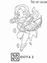 Dota Coloring Pages Printables Printable Color Print Background Kunst Sketches sketch template