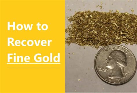 retrieve fine gold fine gold recovery guide prospectingplanet