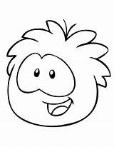 Coloring Smile Puffle Popular Kids sketch template