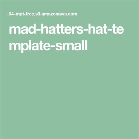 mad hatters hat template small mad hatter hat hat template mad hatter