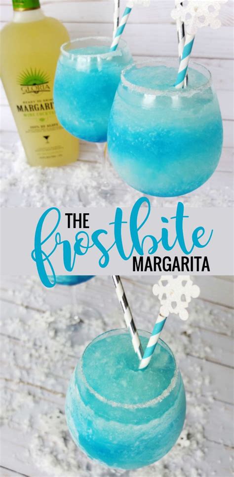 the frostbite margarita christmas drinks alcohol blue