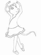 Coloring Angelina Ballerina Pages Educativeprintable People Good Book Educative Printable sketch template