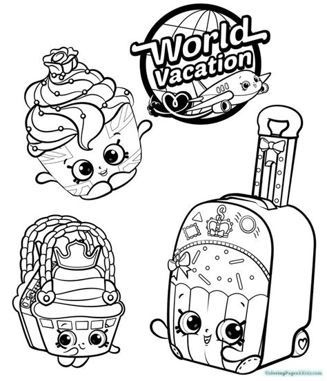 pin  ashley bell  coloring pages cute coloring pages shopkins