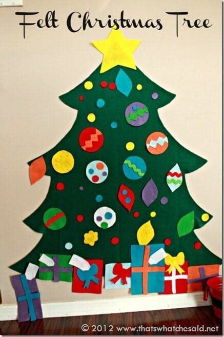 childrens felt christmas tree   che