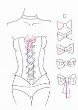 Corset Drawing Draw Sketches Fashion Dress Step Illustration Drawings Tutorial Back Clothes Girl Idrawfashion Paintingvalley sketch template