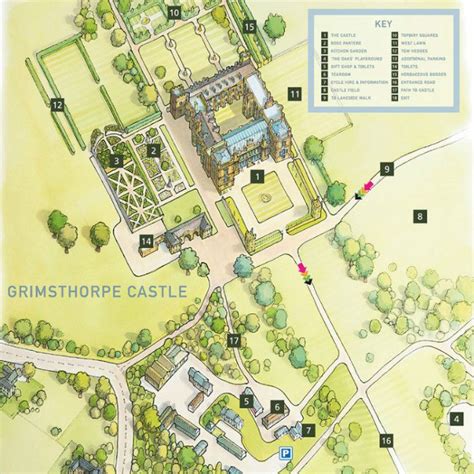 castle map illustration lovell johns