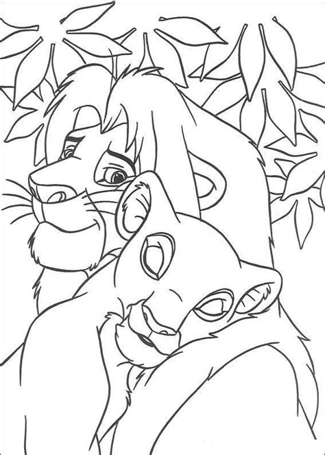 simbanala  rei leao  lion king disney coloring pages lion