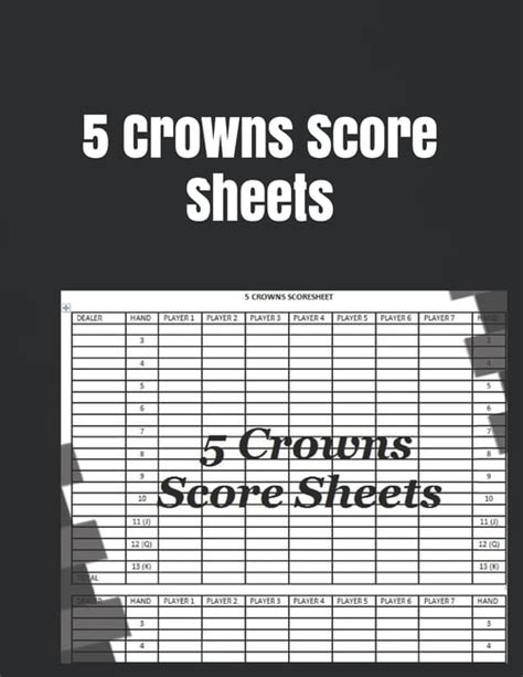crowns printable score sheet printable blank world