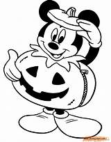Pumpkin Halloween Coloring Mickey Disney Pages Printable Mouse Color Print Disneyclips Sheets Kids Minnie Costume Witch Daisy Duck Choose Board sketch template